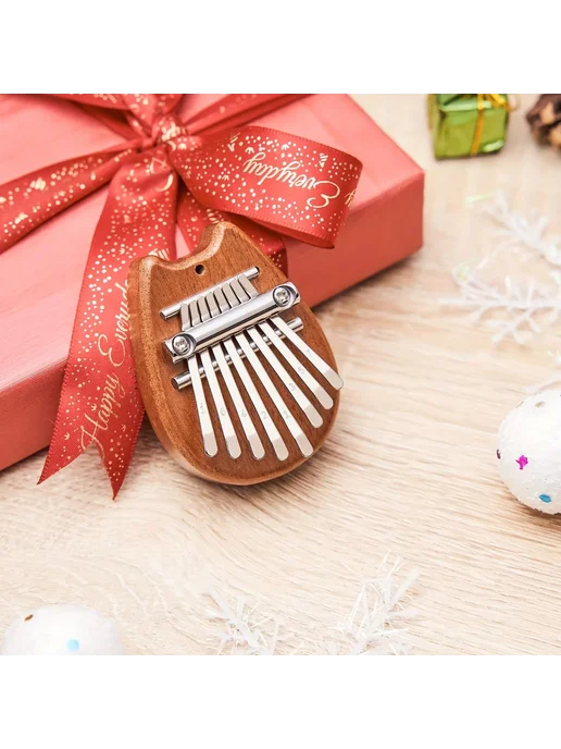 Мини-пианино Kalimba Thumb для начинающих темно-коричневый, коричневый, фото 7