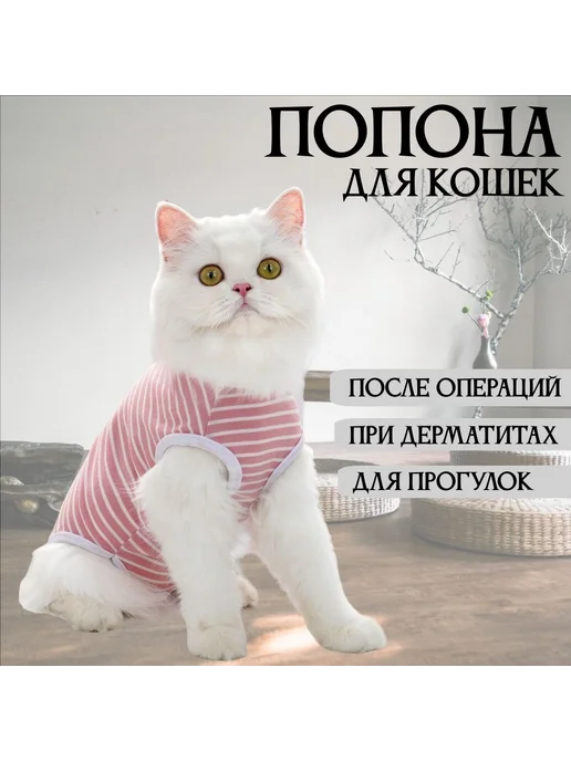 Послеоперационная попона для кошек S, вариант