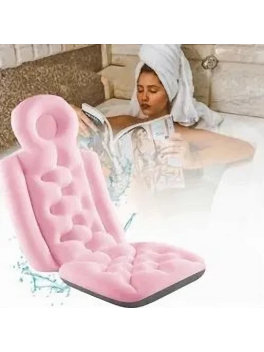 Водонепроницаемая подушка для ванны pink, розовый, фото 2