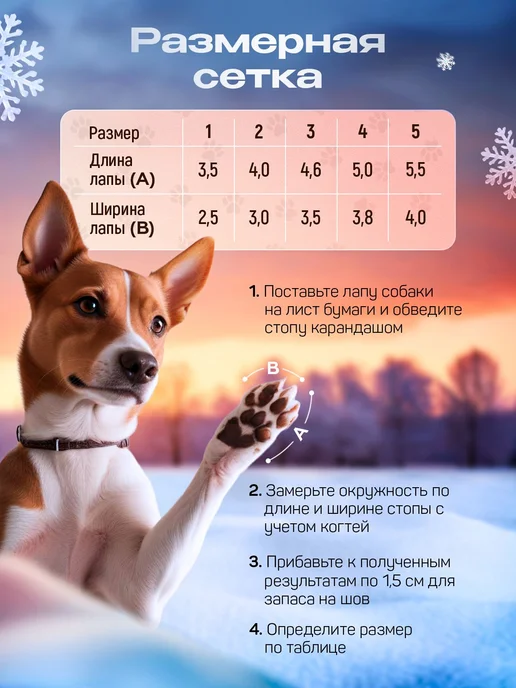 Обувь для собак мелких и средних пород Размер 4, 4, фото 2