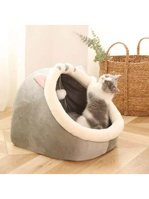 Кровать для кошек и собак, уличная комната Pink Rabbit Ears, розовый, фото 8