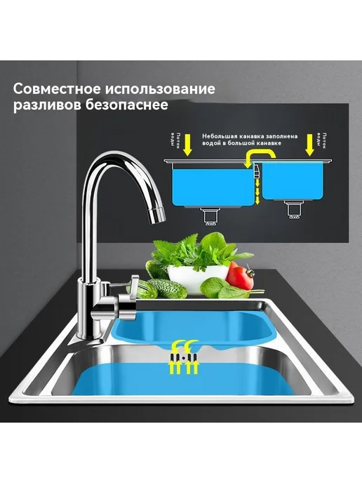Мойка кухонная нержавеющая сталь Серия C 68*33, 68x33, фото 3
