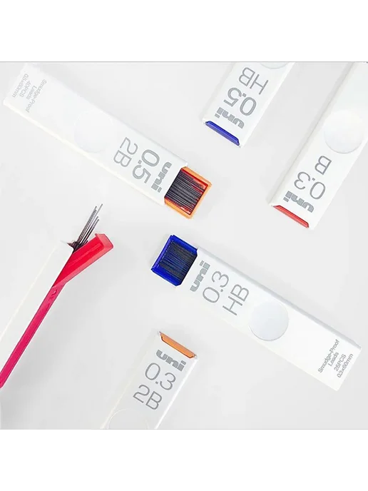 UNI Грифель для карандаша 0 3 мм H (Твердый) 0 3-1шт, 1 шт, фото 5