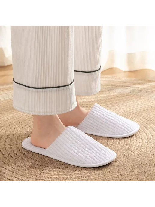 Тапочки махровые одноразовые для солярия 10 шт, 10 шт, фото 5