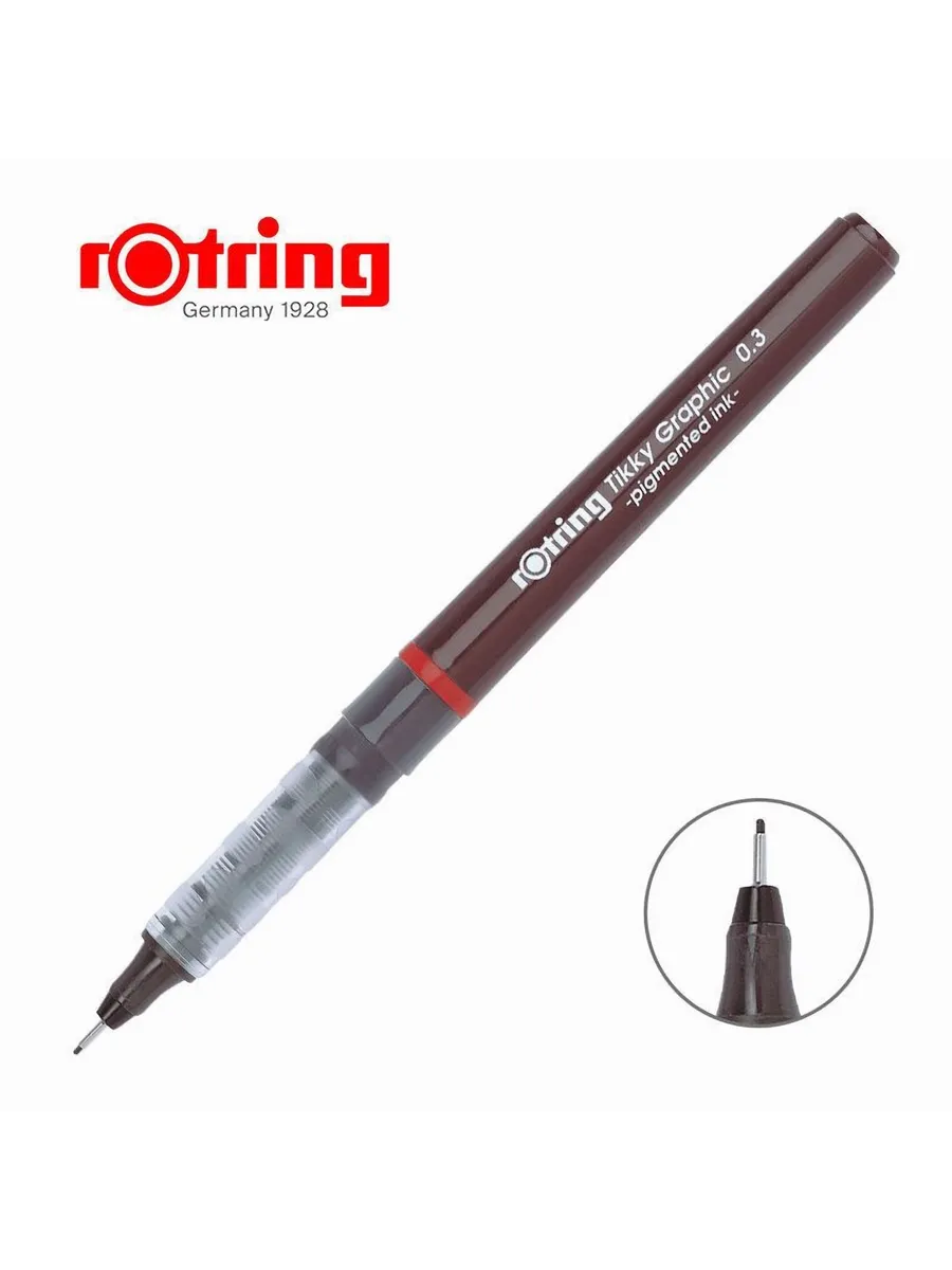 Tikky рапидограф Rotring, корпус пластик: 0.3мм