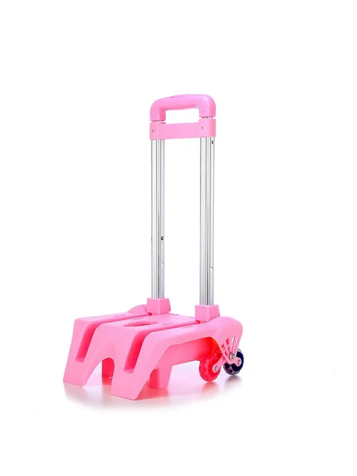 Складная тележка для рюкзака алюминиевый сплав Light Pink, черный, фото 7