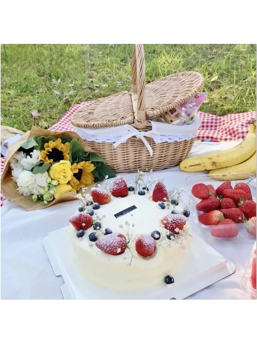 Корзина для пикника на 3 персоны Средний, вариант, фото 2