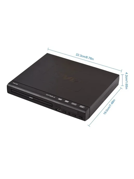 DVD-225 Домашний DVD CD-проигрыватель черный, черный, фото 2