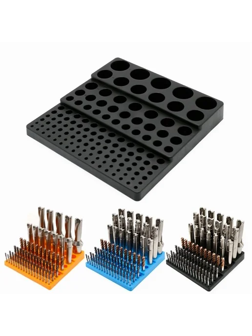 Ящик для инструментов 22 х 22 х 3 см 1 секц черный, 22x22x3 см, фото 2