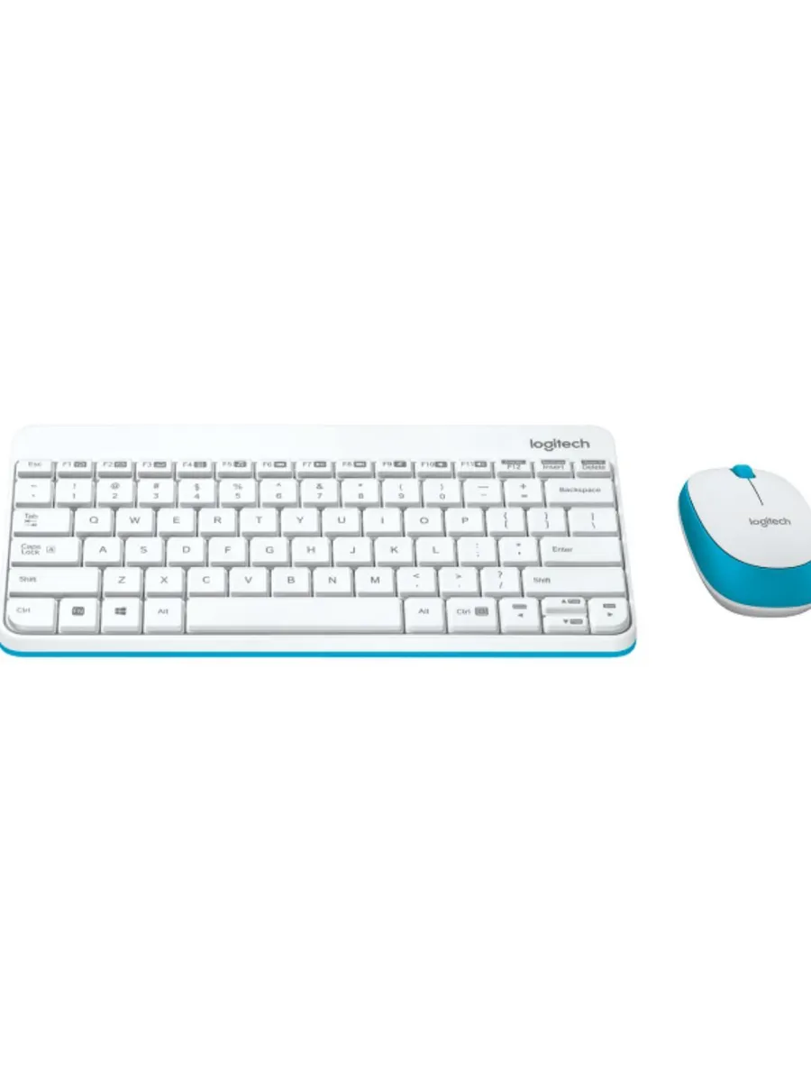 Logitech MK245 NANO беспроводная мышь + клавиатура E белый