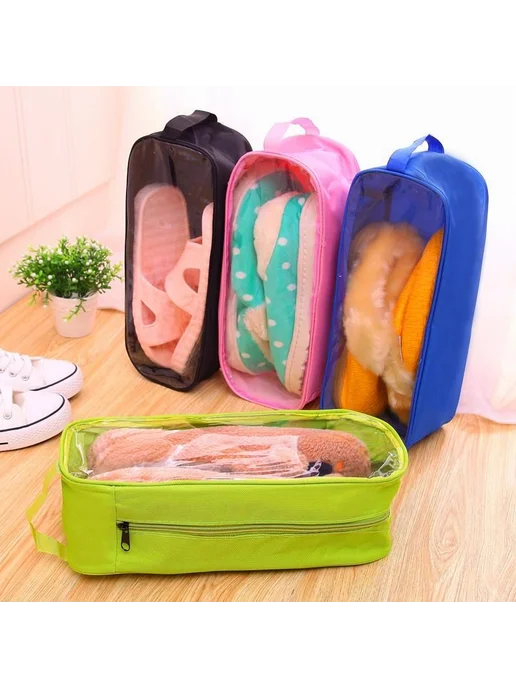 Чехол для обуви 33x12x13см, до 42 размера черный, 33x12x13 см, фото 3