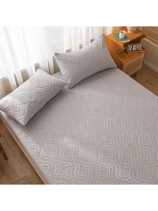 KISS NEST Наматрасник-чехол 120x200х28см черный 120x200, 90x200x28 см, серый, фото 5