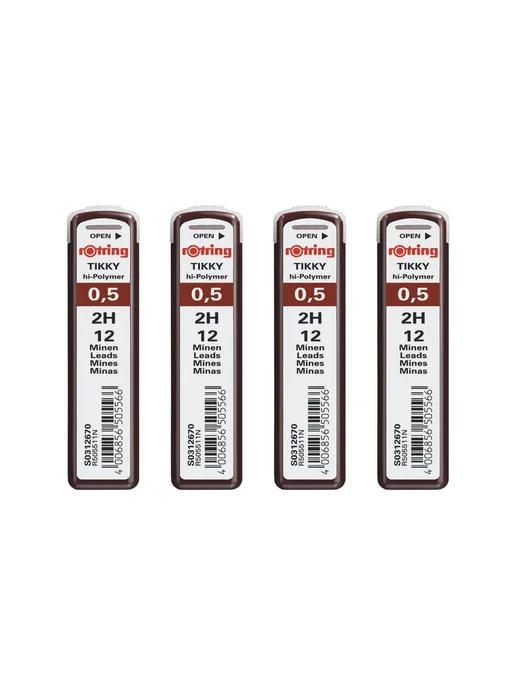 Rotring Грифель 0.5 мм, твердость 2H (2 Твердый) 2H, вариант, фото 2