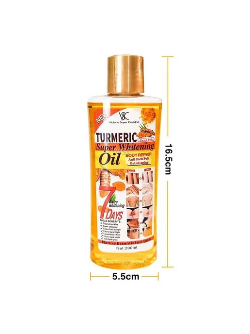 Масло для массажа тела имбирное 200ml куркума, 200 мл, фото 2