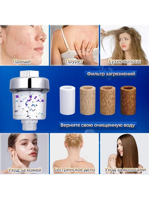 Фильтр для душа 10 сменных картриджей 10 шт, 10 шт, фото 5