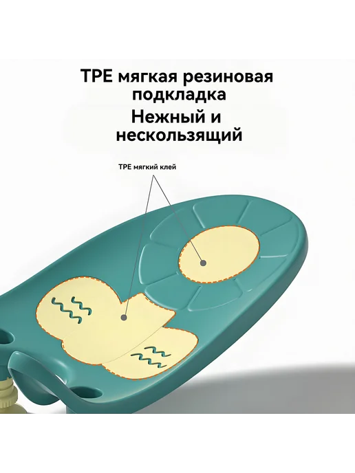 Горка для купания новорожденных белый, белый, фото 3