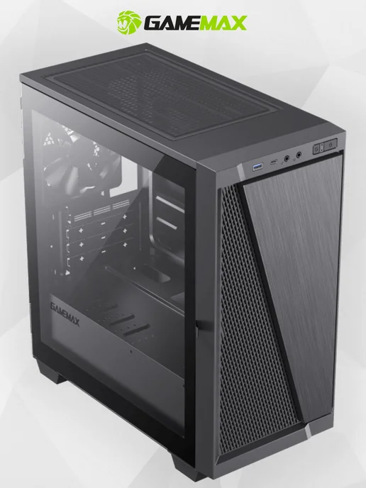 GAMEMAX Корпус для ПК M61 без БП, черный, фото 5