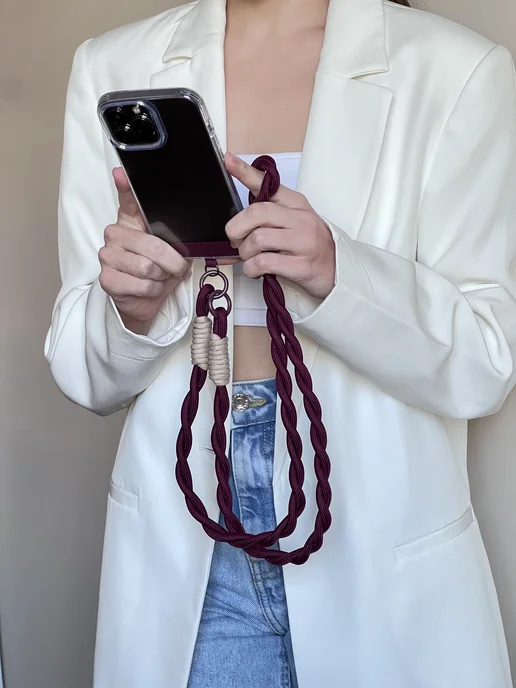 Artcase Шнурок для телефона на шею, фиолетовый, фото 3