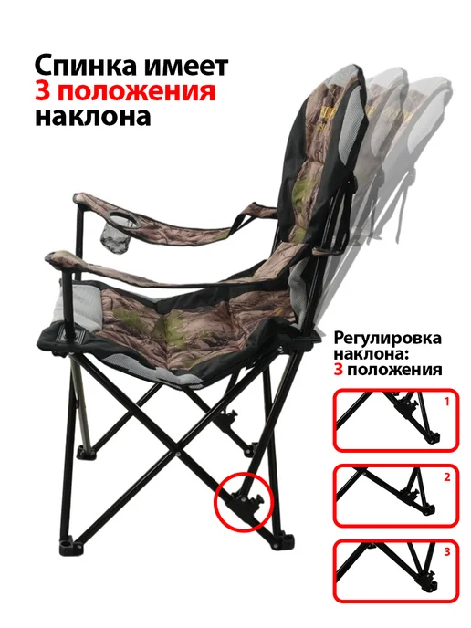 PRESIDENT FISH Стул складной туристический "President Fish" 8750 410 зелён, вариант, фото 2