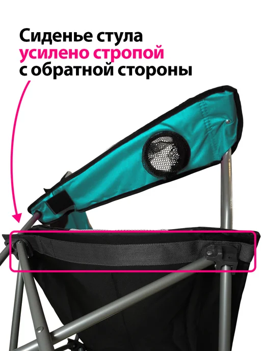 PRESIDENT FISH Стул складной туристический "President Fish" 8750 419 бирюз, голубой, фото 5