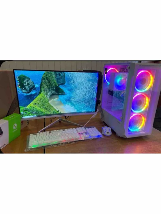 Asus Игровой компьютер в сборе Core i7, белый