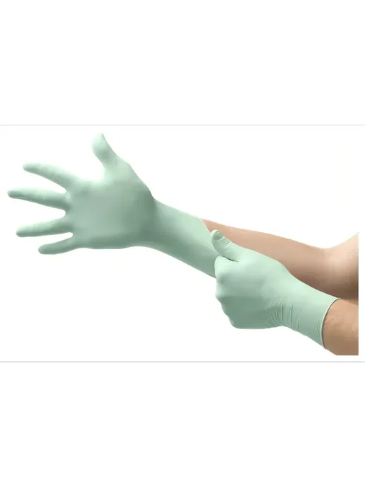Ansell MICRO-TOUCH HydraCare S, перчатки смотр. латекс с увлажнит, зеленый, фото 5