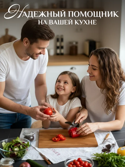 RichWood Разделочная доска деревянная 20х30см дуб, бежевый, фото 5