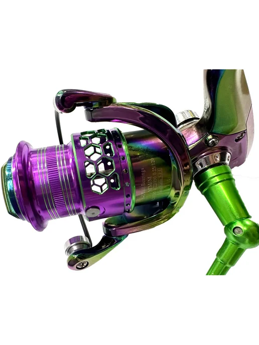 РыбалкаТуризм Катушка 3000 ERAFISHING "LA18-FS" 6+1, фиолетовый, фото 3