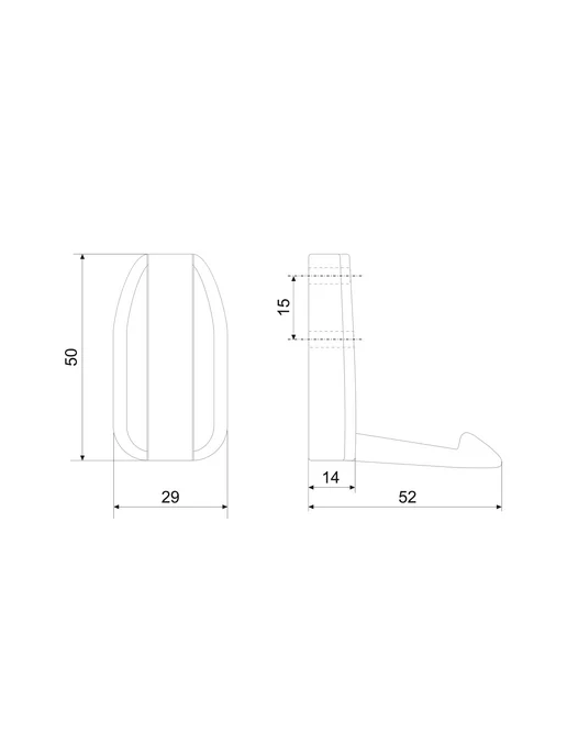boyard Мебельный крючок SOLO K101BSN.7 сатин никель, серый, фото 4