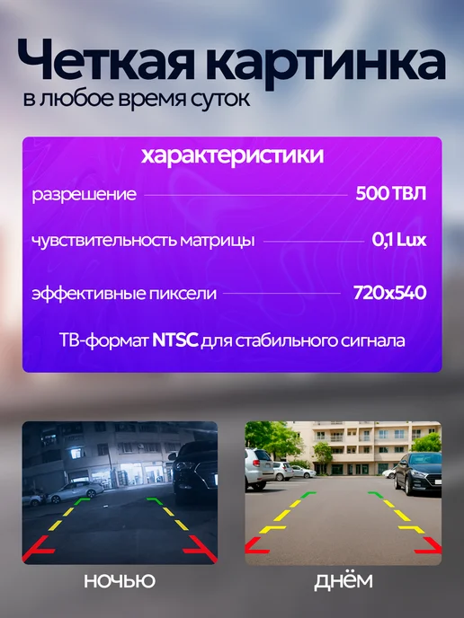 TDS Камера заднего вида накладная аналоговая 500ТВЛ, вариант, фото 2