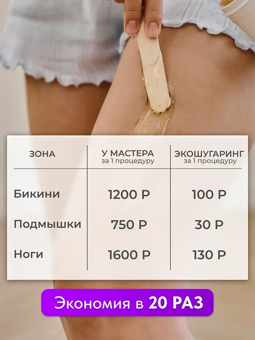 Ecosugaring Воск набор для депиляции и эпиляции, вариант, фото 2