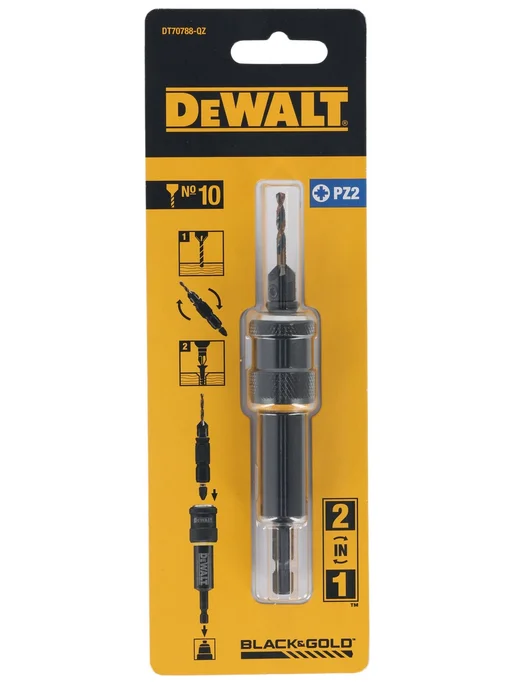 deWalt Быстросменный узел бита+ сверло с зенкером, желтый, фото 2