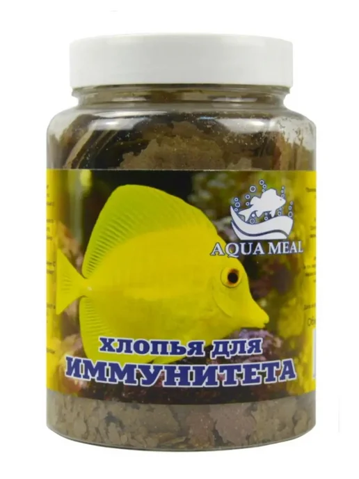 AquaMeal Корм для иммунитета аквариумных рыбок хлопья сухой, вариант