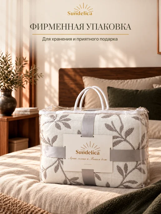 Sundelica Покрывало муслиновое 200х230 на кровать двуспальное Хлопок, 200x230, фото 7
