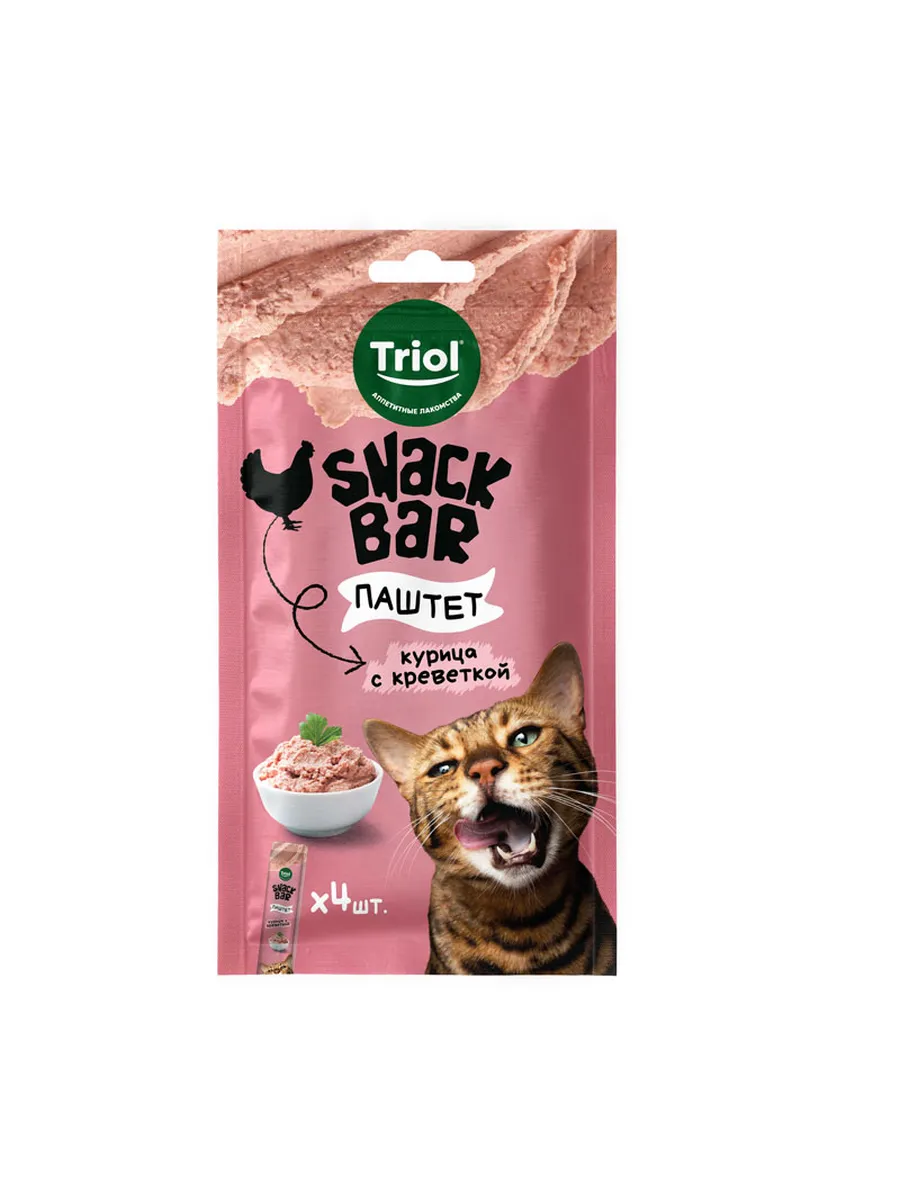 Лакомство для кошек "Паштет из курицы с креветкой", 40г