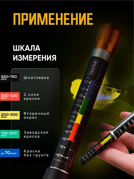 Гредюха Толщиномер магнитный автомобильный, вариант, фото 2