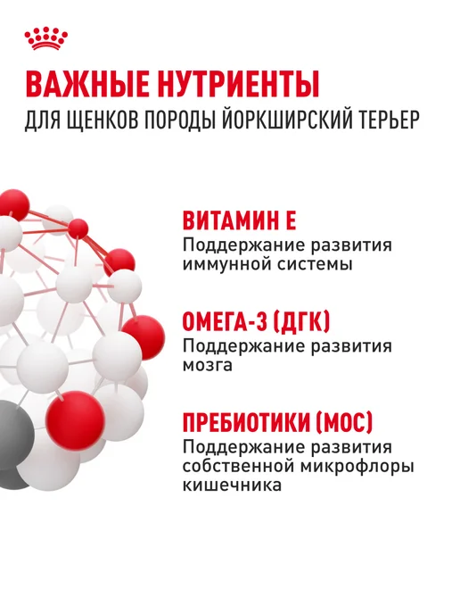 Сухой корм Royal canin Йоркширский Терьер для собак, щенки, 0,5 кг, фото 5