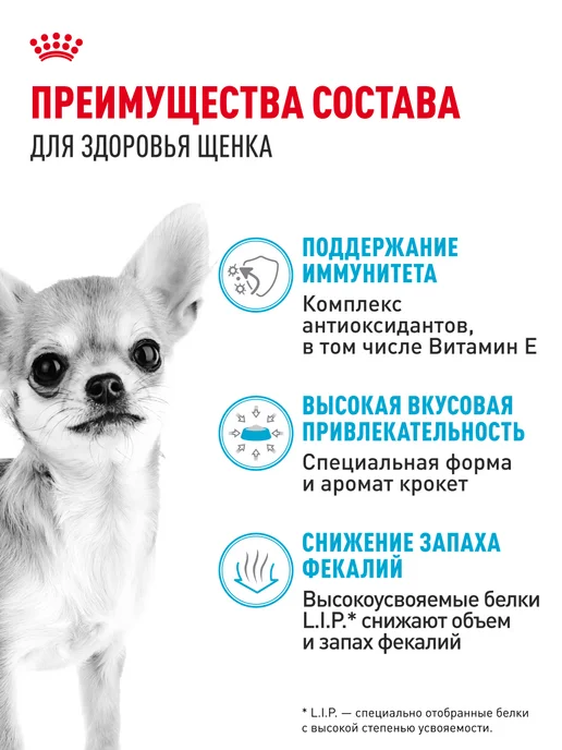 Сухой корм Royal canin Чихуахуа для собак, щенки, курица, 0,5 кг, фото 3