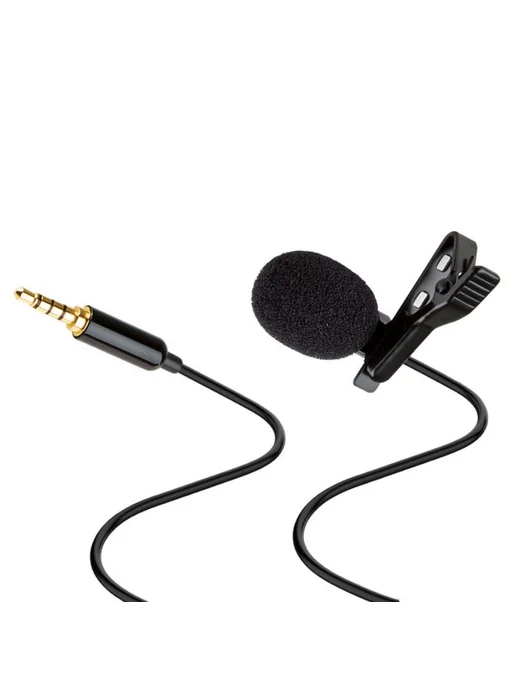 AudioRepair Петличный микрофон 3.5мм комплект, черный, фото 2