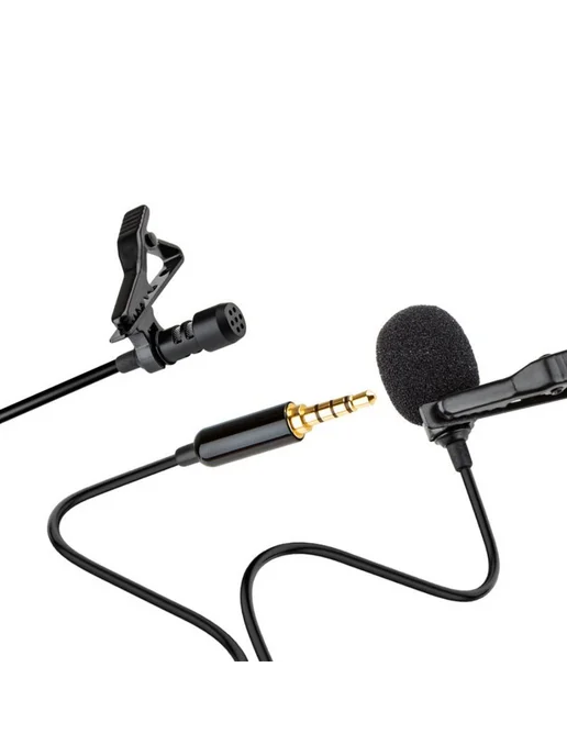 AudioRepair Петличный микрофон 3.5мм комплект, черный, фото 6
