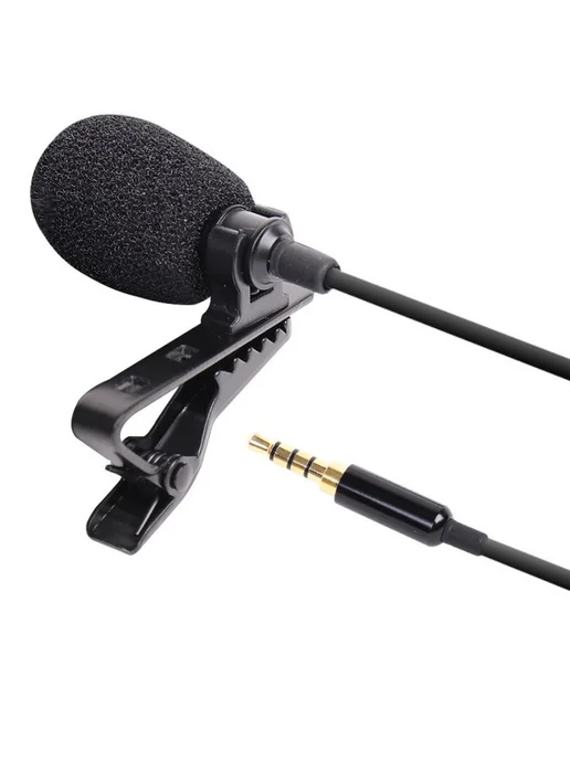 AudioRepair Петличный микрофон 3.5мм комплект, черный, фото 8