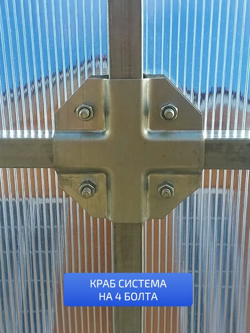 TEPLITSA-RUS Теплица Каплевидная из Поликарбоната 3х6м Стрелецкая Люкс, вариант, фото 5