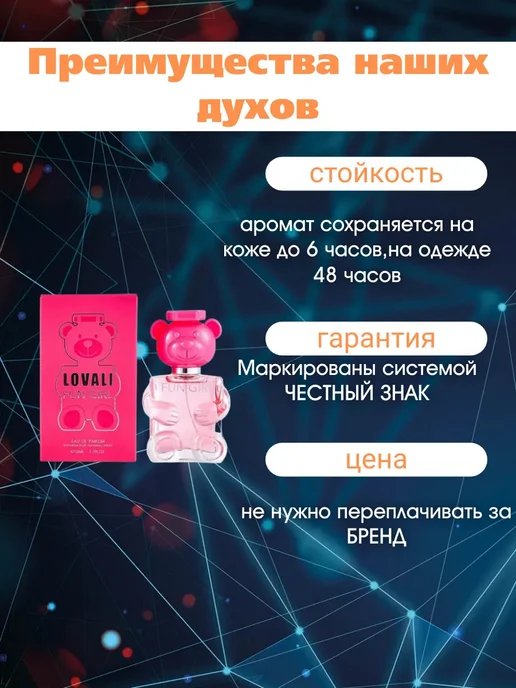 ОРИГИНАЛЬНЫЕ ДУХИ духи женские мишка bubble gum, 50 мл, фото 3