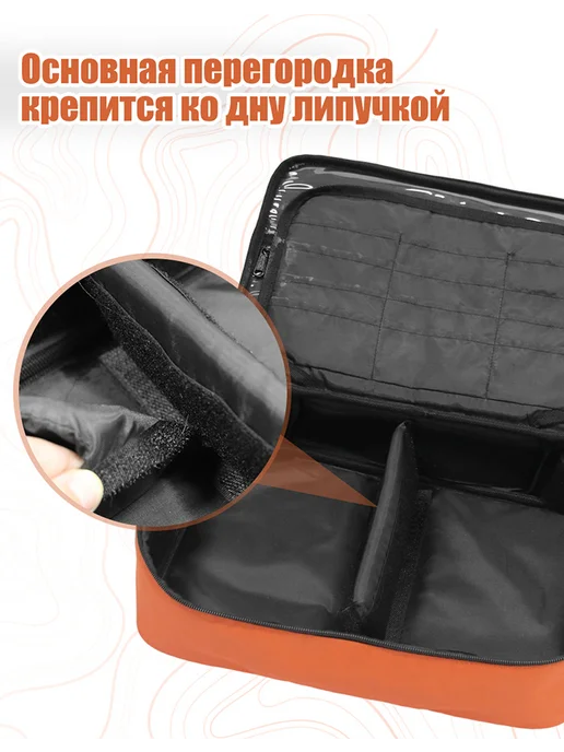 MYDAYS Сумка рыболовная для аксессуаров, снастей, катушек, серый, фото 4