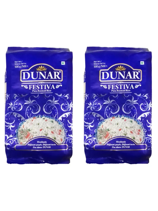 Dunar Рис Басмати Festiva шлифованный 500 г 2 шт, 500 г, 2 шт, фото 2