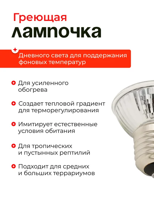 Magic Light Лампа греющая для рептилий черепах 75 Вт 2шт набор, 75 Вт, 2 шт, фото 2