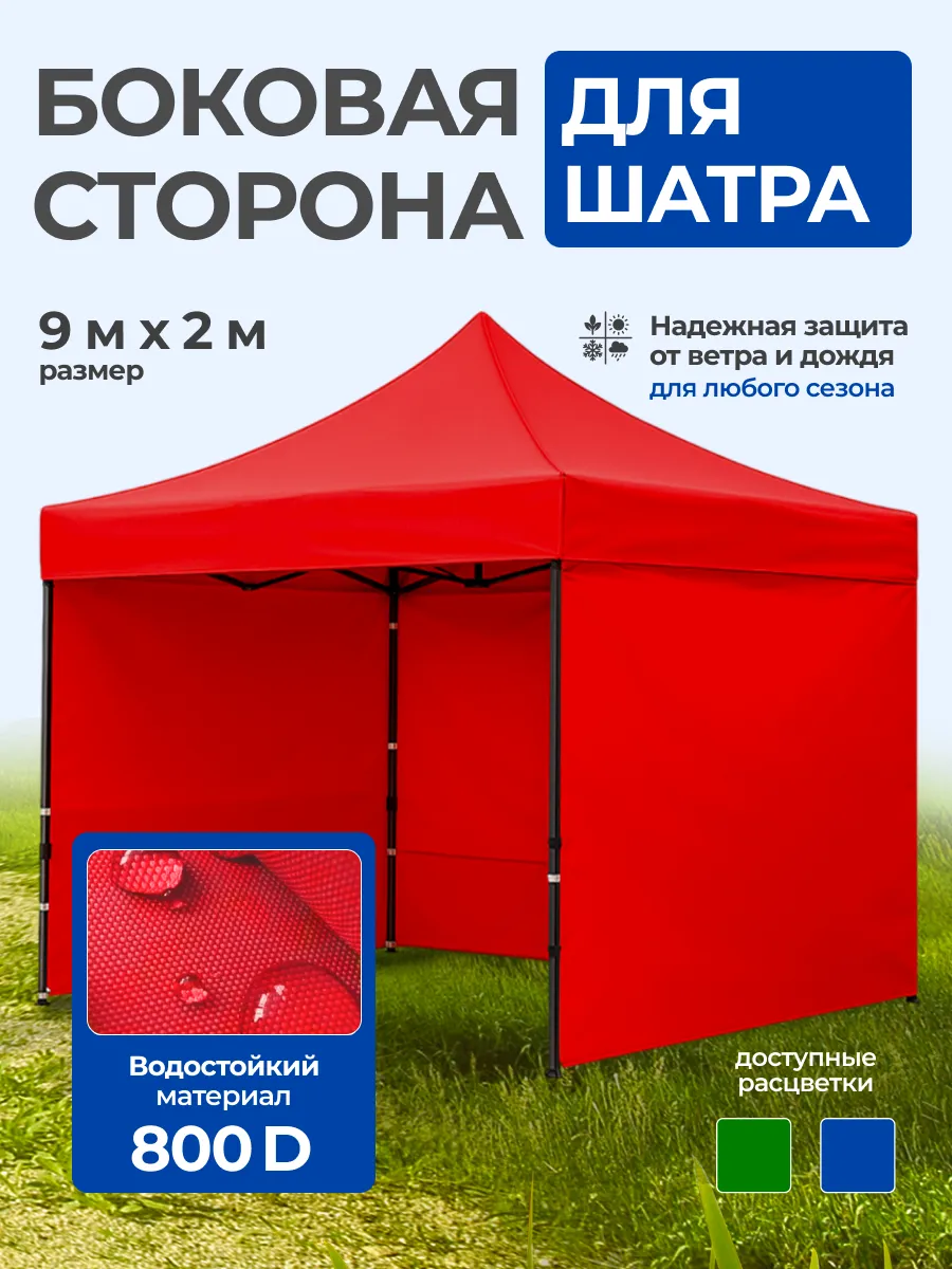 Боковая сторона для шатра. 9 м х 2 м -ОКСФОРД 800D