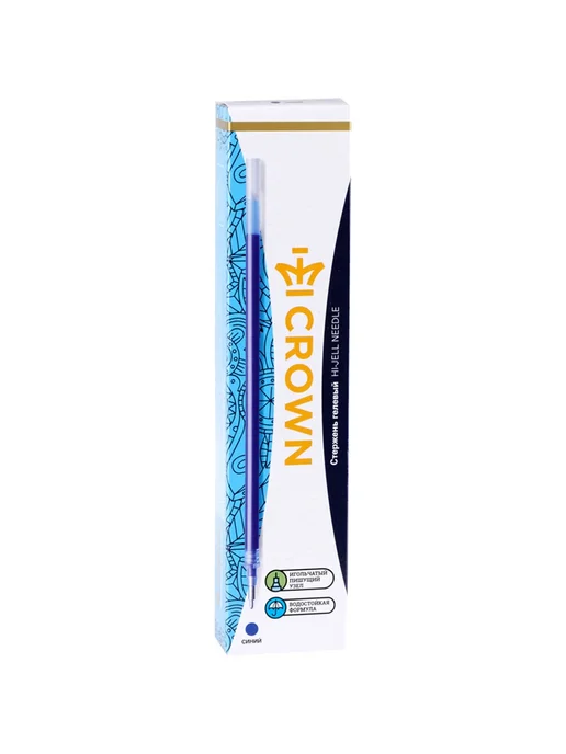 Crown! (3 штуки) - Стержень гелевый 138 мм, синий, арт. 209478, синий, 3 шт, фото 2