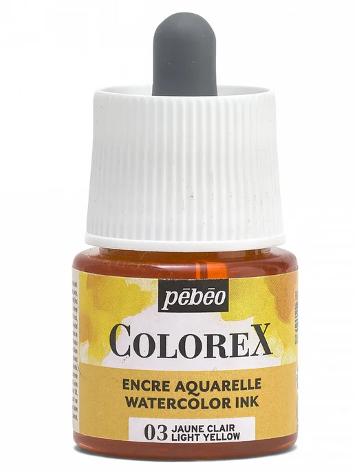 Pebeo Colorex акварельные чернила художественные 417003, черный, фото 2
