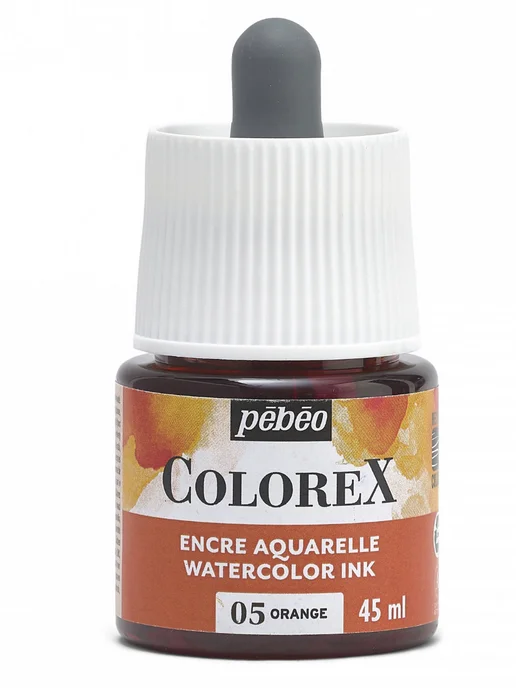 Pebeo Colorex акварельные чернила художественные 417005, черный, фото 2